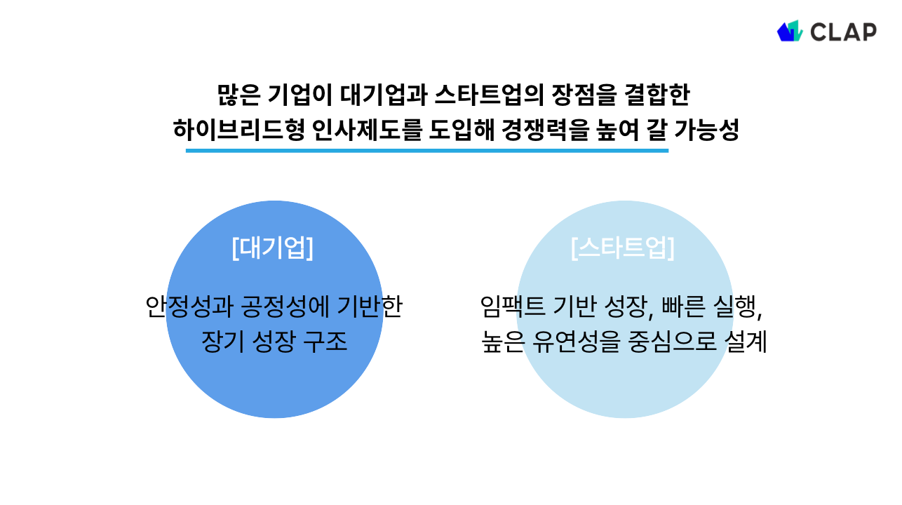 대기업 vs 스타트업 인사제도